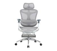 SIHOO Doro C300 Chaise de Bureau Ergonomique avec Soutien Lombaire Dynamique, avec Repose-pieds,Blanc