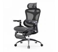 SIHOO Doro C300 Chaise ergonomique - Accoudoirs 3D - Support lombaire auto-ajustable - Mécanisme poids intelligent - Dossier maille - 3 inclinaisons - Certifié TUV/SGS - 150kg max - 70x69x128cm - Noir