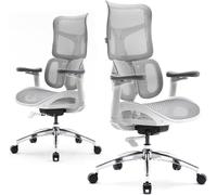 SIHOO Doro S100 Chaise de bureau ergonomique avec double soutien - Blanc