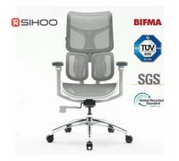 Sihoo Doro S100 - Chaise de bureau ergonomique, support lombaire dynamique double, accoudoirs 4D, blanc