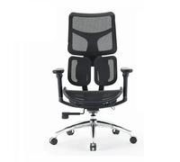SIHOO Doro S100 Chaise ergonomique - Double support lombaire dynamique & dossier 5x réglable - Accoudoirs 4D - Coussin réglable - Certifié BIFMA/SGS - 150-190cm - 78x63x124cm - Noir