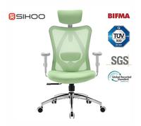 Sihoo M18 Chaise de bureau ergonomique avec appui-tête et soutien lombaire réglables pour bureau à domicile vert Morandi