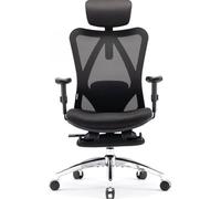 SIHOO M18 Chaise de Bureau Ergonomique, Fauteuil d’Ordinateur avec Appui-Tête et Soutien Lombaire Réglables, Siège de Direction à Dossier Haut Pivotant pour Bureau à Domicile (Vert Morandi)
