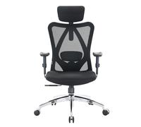 SIHOO M18 Chaise Ergonomique Bureau, Support Lombaire Réglables, Noir | Appui-Tête Ajustable, Accoudoirs 2D, Dossier Haut, Assise Large, Blocage d'Inclinaison, 150 kg, Confort Télétravail