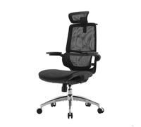 SIHOO M59AS Chaise de Bureau Ergonomique, avec Accoudoirs 3D rabattable, Double Soutien Lombaire Dynamique Adaptatif et Maille