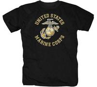 sihua USMC United States Marine Corps US Army Military Army USA T-Shirt Manches Courtes(Medium)