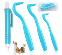 SiHuiTu Lot de 3 outils de retrait de tiques pour chiens, outils de retrait de tiques sans douleur, kit multifonction pour chien, chat, lapin, crochets idéaux pour animaux de compagnie, avec boîte de