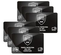 SiHuiTu Lot de 4 cartes de blocage RFID, protection de carte de crédit de débit, bloqueur NFC antivol sans contact, protection ultime des cartes bancaires blindées pour portefeuilles, protection