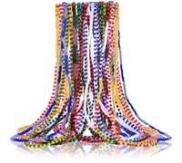 Siifert Lot de 11 colliers de perles Santeria Eleke de Santeria Elegua - Unisexe - Extensible - Orula Eleggua Shango Oya, 39.37 Inch, Perles de verre et cordon élastique, Pas de gemme