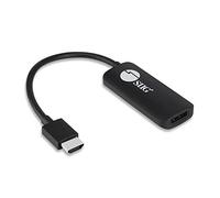 SIIG Adaptateur convertisseur HDMI vers DisplayPort 1.2 4K60Hz pour source HDMI vers affichage DP, 4K60Hz/1080p144Hz, HDR, HDCP 2.2, audio stéréo, portable alimenté par USB (CB-H21811-S1)