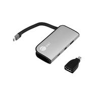 SIIG Adaptateur USB-C vers Mini DisplayPort et HDMI VXP avec PD 3.0, 100 W PD, combine deux écrans à un mur vidéo 3840 x 1080, compatible avec Windows/Mac, DP Alt Mode requis (CB-TC0H11-S1)
