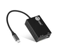 SIIG Adaptateur USB-C vers SFP Fibre Gigabit Ethernet, 1 Gbit/s, mode économie d'énergie IEEE 802.3az, connectivité réseau sécurisée, dissipation de la chaleur, Windows et Mac - Conforme à la norme