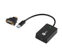 SIIG Adaptateur USB vers HDMI, USB 3.0/2.0 vers câble HDMI, convertisseur vidéo multi-affichage, pour Windows et Mac, PC, ordinateur portable, bureau, moniteur, TV, utilisant la technologie DisplayLink (JU-H30H11-S1)