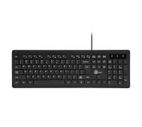 SIIG Clavier filaire lavable pour ordinateur avec 104 touches, conforme aux normes EN60601-1 et IP68, silicone silencieux et silencieux, qualité industrielle et médicale (JK-US0U11-S1)