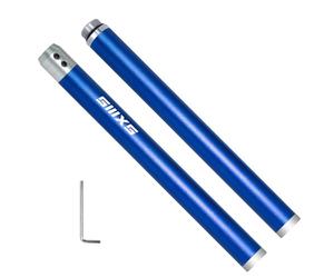 SIIIXS Outils de tournage du bois interchangeables en alliage d'aluminium Poignée de poignée et poignée d'extension, barre d'outil de tournage carré d'acceptation de 10mm