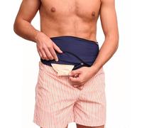 SIIL Ceinture De Stomie Bleu Pour Colostomie Et Ileostomie, Compatible Avec Coloplast, Hollister Et Tout Sac De Stomie (XL)