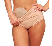 SIIL Sous-vêtements de stomie pour femme Beige pour fournitures de colostomie et fournitures d'iléostomie, housses de sac de stomie pour femme fabriquées en Europe, beige, Small