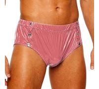 SiiRoh Couvre-Couche Adulte Homme Culotte Imperméable Réutilisable Slip String Anti-Fuite S-3XL Rose M