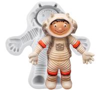 Sijiangmold Astronautes Moules en Silicone Astronautes Moule à Fondant pour Thème de l'Espace Décoration de Gâteau Chocolat Cupcake Topper Bonbons Argile Polymère Pâte à Fleurs