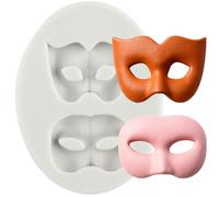 Sijiangmold Masque Silicone Moules Mascarade Masque Fondant Moule pour Gâteau Décoration Chocolat Cupcake Topper Gum Paste Candy Polymer Clay