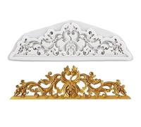 Sijiangmold Moule en silicone de style baroque - En silicone - En relief - Dentelle florale - Moule en filigrane - Pour décoration de gâteau - Chocolat - Cupcake - Bonbons - Argile polymère - Pâte à