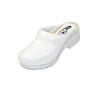 Sika 148 Sabots de loisirs traditionnels ouverts sans embout et coupe large - Blanc - Blanc., 41 EU