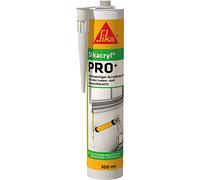 Sika 173374 Sikacryl PRO+ Mastic Blanc 300 ml | Résistant à l'eau - 12,5 % d'absorption des mouvements - Pour l'intérieur et l'extérieur - Sans solvant