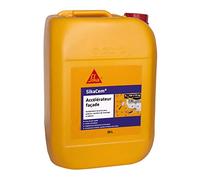 SIKA - Accélérateur de prise pour enduits, mortiers de montage et bétons - SikaCem Accélérateur Façade Transparent - Améliore les résistances à court terme - Prise 2 fois plus rapide - 20L