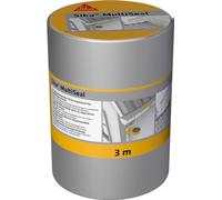 SIKA - Bande d'étanchéité autocollante pour la réparation de toiture/gouttière Multiseal Aluminium - Multisupports - Résistant aux UV/Déchirure - Pose facile - Peut-être peint - 150mm x 3m