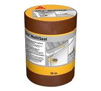 SIKA - Bande d'étanchéité autocollante pour la réparation de toiture/gouttière Multiseal Terre Cuite - Multisupports - Résistant aux UV/Déchirure - Pose facile -Peut-être peint - 200mm x 10m