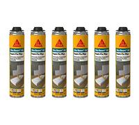 SIKA Boom 562 Foam Fix Plus WDVS Lot de 6 mousses adhésives en polyuréthane pour panneaux isolants, plaques de plâtre, 750 ml