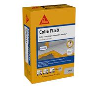 SIKA - Colle à carrelage à double consistance sans poussières - SikaCeram 200 FLEX Gris - Tous types de carreaux (3600cm² max) - Murs et Sols - Intérieur et Extérieur - 5kg