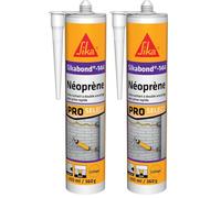 SIKA - Colle contact à prise immédiate - SikaBond-144 Néoprène Marron - Multi-usages - Très bonne adhérence sur de nombreux supports courants du bâtiment - 300ml (Lot de 2)
