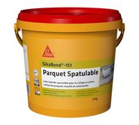 SIKA - Colle souple SMP spatulable - SikaBond-151 Parquet - 17kg | Pour le collage en pleine surface de parquets massifs et contrecollés