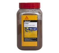 SIKA - Colorant en poudre pour ciment/chaux/plâtre - SikaCem Color Brun - Couleur uniforme - Résistant aux UV - Ne modifie pas le temps de prise des mortiers - Dosage facile - 700g