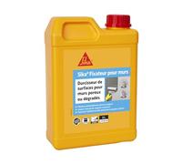 SIKA - Durcisseur de surfaces, antipoussière, sur murs poreux - Sixa Fixateur pour murs, Blanc - Intérieur/Extérieur - Favorise l'adhérence des peintures et des papiers peints - 2L