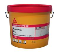 SIKA - Enduit de rebouchage en pâte - SikaWall-370 RP blanc - Rebouchage, garnissage, nivellement - Mur et plafond intérieur - Prêt à l’emploi - 5 kg