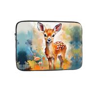 Sika Étui fin et portable pour ordinateur portable 10" Motif cerf