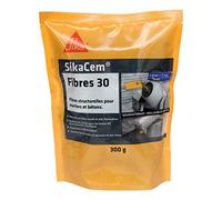 SIKA - Fibres structurelles 30mm pour mortiers et bétons - SikaCem Fibres 30 Gris - Améliore l'imperméabilité et la résistance aux chocs - Limite la fissuration - Prêt à l'emploi - 300g
