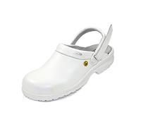 Sika Fusion Clog ESD ouvert avec sangle, blanc - Blanc - Blanc, 44 EU