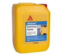 Sika Hydrofuge de masse SikaCem – Hydrofuge liquide prêt à l'emploi pour béton & mortier – 5 L