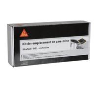 SIKA - Kit de remplacement de pare brise - SikaTack Go - Tout en un - Séchage rapide en 2 heures - Tous types de véhicules - Cartouche + Primer