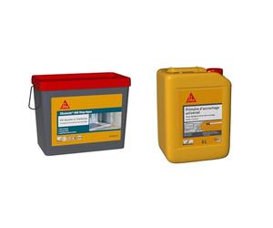 SIKA - Kit douche à l'italienne, kit d'étanchéité sous carrelage prêt à l'emploi pour 8m² & Primaire d'accrochage universel - Sikafloor 35 Primaire - Avant ragréage de sol