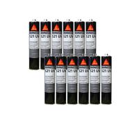 SIKA Lot de 12 Colle-mastics Hybrides Sikaflex 521 UV - Gris Clair - 300ml