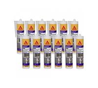 SIKA Lot de 12 Mastic Silicone SikaSeal 109 Menuiserie - Blanc PVC - 300ml