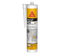SIKA - Mastic acrylique coupe-feu - Sikacryl-621 Fire+ - Résistant au feu EI 240 jusqu’à 4h -Calfeutrement de joint intérieur - Isolation acoustique - Murs et planchers - Blanc - 300ml
