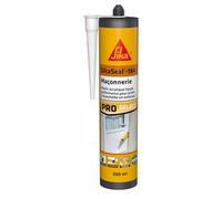 SIKA - Mastic acrylique haute performance - SikaSeal-184 Maçonnerie blanc - Réparation de fissures - Joints d’étanchéité - Extérieur et intérieur - 300 ml