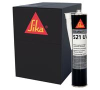 SIKA - Mastic-colle polyvalente - Sikaflex 521 UV, Gris - Mastic pour camping-car et caravane - Sans solvant - Joint d'étanchéité multi-supports - Carton de 12 cartouches de 300ml