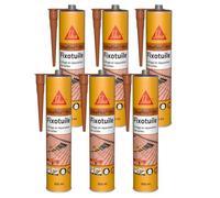 SIKA - Mastic-colle pour tuiles - Sikaflex 155 Tuiles - Terre Cuite - 6x300ml