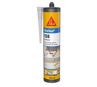 SIKA - Mastic Cuisine & Salle de Bain Anti-Moisissures - SikaSeal 108 Sanitaire Transparent - Joints silicone sanitaire longue durabilité sur multi-supports -Idéal pour travaux de plomberie - 300ml